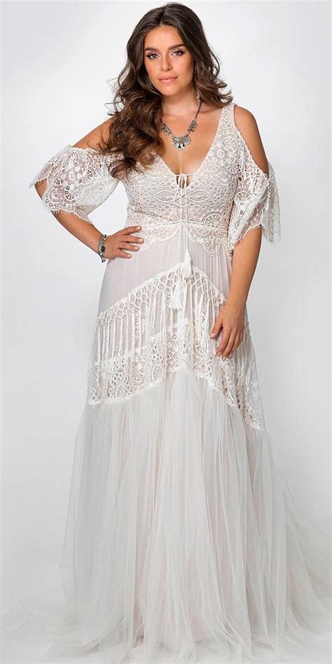Bohemian Plus Size Wedding Dress Trends