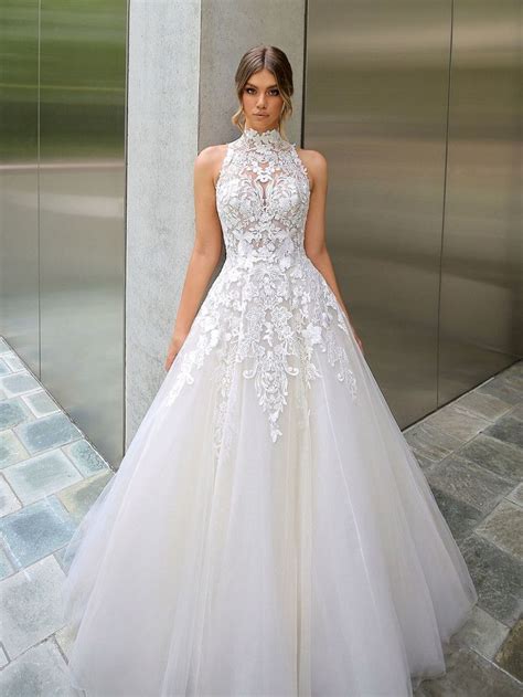 Ultimate High Neck Wedding Dress Inspirations