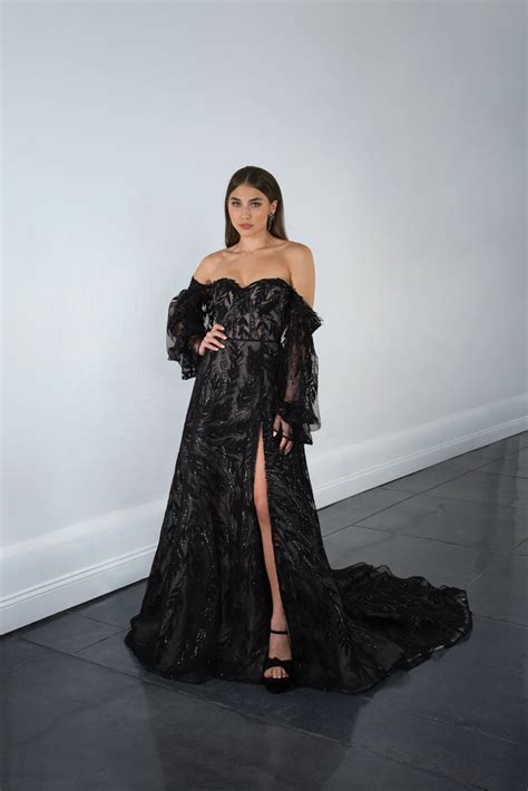 Best Sparkly Black Wedding Dress Options 2023